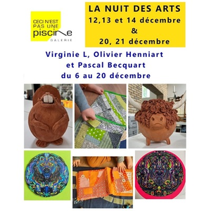 Illustration 3 artistes exposent pour la Nuit des Arts