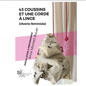 Illustration 43 coussins et une corde à linge, rêverie féministe