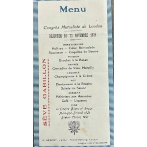 Illustration A table ! Quel menu ? Se nourrir en Châtelleraudais depuis le Moyen-Age. Conférence par les chercheurs du CCHA