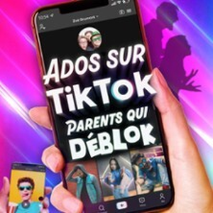 Illustration Ados sur Tiktok, Parents qui Déblok - Théâtre des Chartrons, Bordeaux