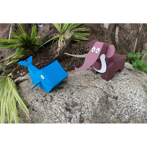 Illustration Animadoc "Le carnaval des géants" : création de paper toys préhistoriques