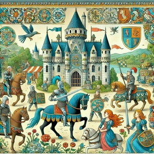 Illustration Animation enfant : Entre Faïence et Moyen Age