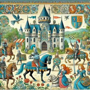 Illustration Animation enfant : Entre Faïence et Moyen Age