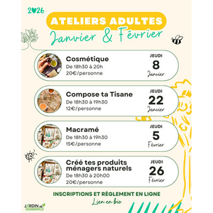 Illustration Animations adultes au Jardin de Chlorophylle