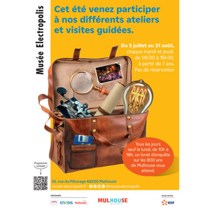 Illustration Animations estivales 2025 au Musée Electropolis