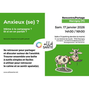Illustration Anxieux(se) ? Même à la campagne ? Et si on en parlait ?