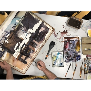 Illustration Aquarelle : ombres et lumières avec l'Académie d'art de Meudon