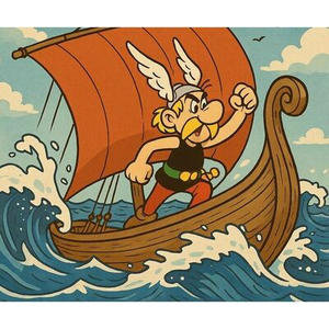 Illustration Astérix et la Mer