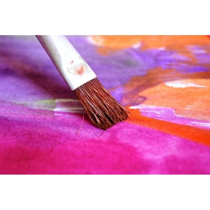 Illustration Atelier créatif : peinture textile