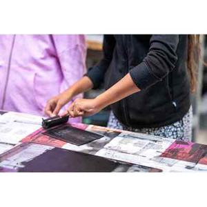 Illustration Atelier d'impression de linogravures