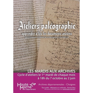 Illustration Atelier de paléographie moderne