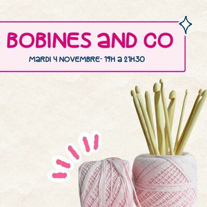Illustration Atelier de tricot et crochet : Bobine and Co