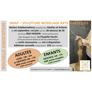 Illustration Ateliers hebdomadaires de sculpture et modelage