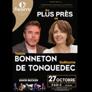 Illustration Au Plus Prés de Valérie Bonneton et Guillaume de Tonquédec - Théâtre de l'Oeuvre, Paris