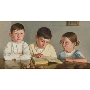 Illustration Autour de l'accrochage Récits d'enfance du MusBA