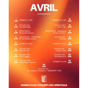 Illustration Avril au 18 Bourbon Street