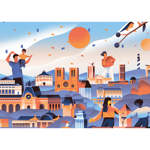 Illustration Balade à vélo à Caen pour les Journées du Patrimoine 2025