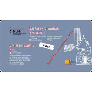 Illustration Balade patrimoniale dans le village et visite du moulin