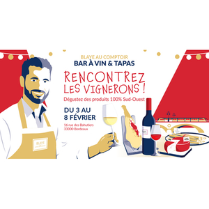 Illustration Bar à Vin éphémère des vignerons de Blaye Côtes de Bordeaux