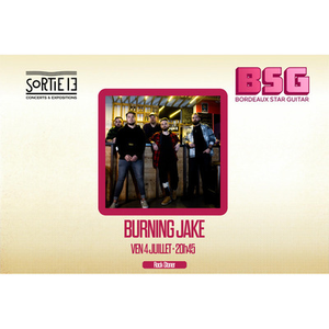 Illustration Bordeaux Star Guitar + Burning Jake