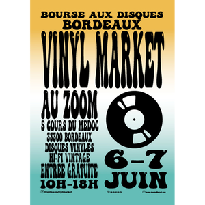 Illustration Bordeaux Vinyl Market