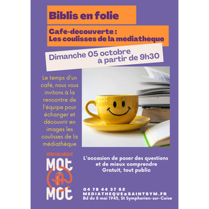 Illustration Café découverte : les coulisses de la médiathèque