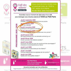 Illustration Café des Aidants – Saint-Dizier : Continuer à vivre quand on est aidant