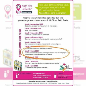 Illustration Café des Aidants – Saint-Dizier : Où trouver de l’aide pour que mon proche soit bien accompagné ?