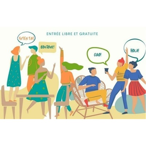 Illustration Café linguistique Géant
