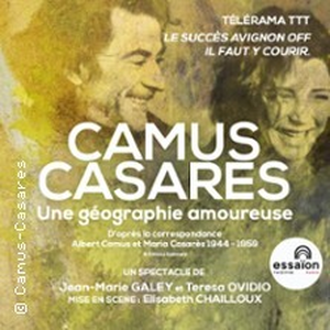 Illustration Camus-Casares, une Géographie Amoureuse - Théâtre de l'Essaïon, Paris
