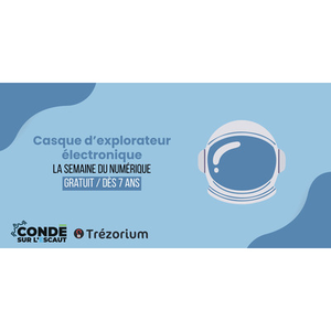 Illustration Casque d'explorateur électronique - Semaine du numérique