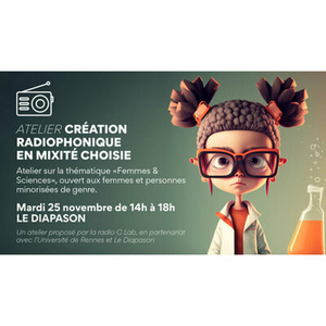 Illustration Causerie : femmes et sciences - atelier de création radiophonique