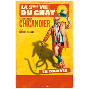 Illustration Chicandier : La 9ème Vie du Chat | Comédie des Volcans