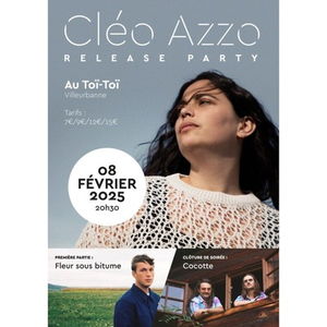 Illustration Cléo Azzo release Party + Fleur sous Bitume + Cocotte