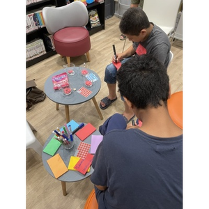 Illustration Club Manga à la bibliothèque Bordeaux-Lac