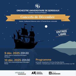 Illustration Concert de décembre de l'OUB - Mardi 9 décembre à Station Marne