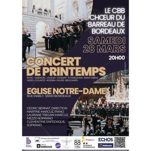 Illustration CONCERT de PRINTEMPS du CBB - CHOEUR du BARREAU de BORDEAUX