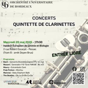 Illustration Concert du Quintette de Clarinettes de l'OUB