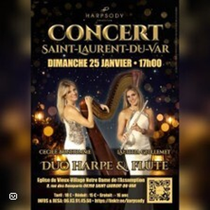 Illustration Concert Harpe et Flûte