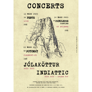 Illustration Concert Indie Rock | Le Fotomat'