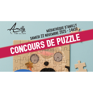 Illustration Concours de Puzzle à la médiathèque