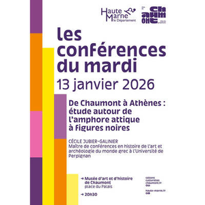 Illustration Conférence "De Chaumont à Athènes : étude autour de l'amphore attique à figures noires"