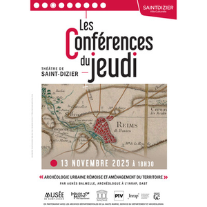 Illustration Conférence du Jeudi "Archéologie urbaine rémoise et aménagement du territoire" par Agnès Balmelle.