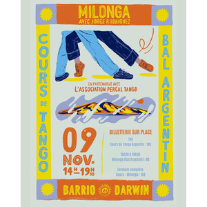 Illustration Cours de tango suivi d’une MILONGA (Bal Argentin)