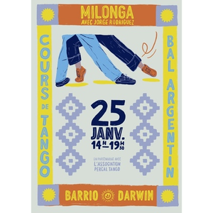 Illustration COURS DE TANGO suivi d’une MILONGA (Bal Argentin) avec Jorge Rodriguez & l’association Percal Tango.