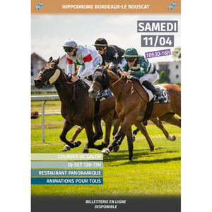 Illustration Courses de Galop et DJ Set en openair à l'hippodrome le 11 avril