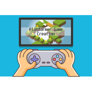 Illustration Création d'un jeu vidéo type plateforme