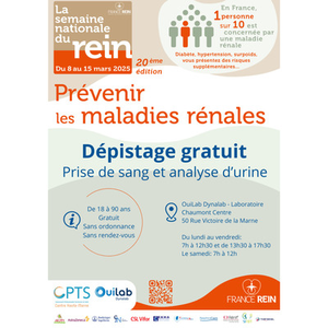 Illustration Dépistage gratuit des maladies rénales
