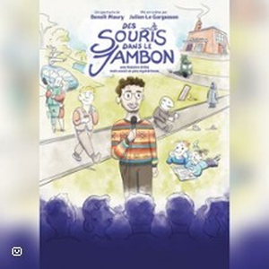 Illustration Des souris dans le jambon