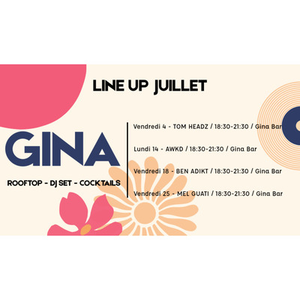 Illustration DJ set chez Gina en septembre